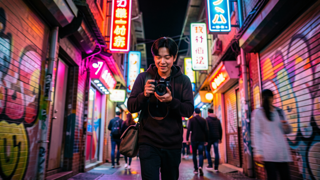 Miura Creator shooting at night scene