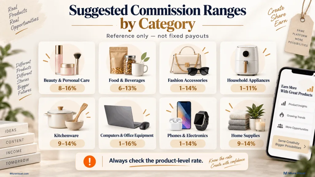 How Does TikTok Affiliate Commission Work in Malaysia? 2 Suggested TikTok Affiliate commission ranges by product category in Malaysia