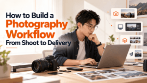 How to build a photography workflow from shoot planning to final delivery