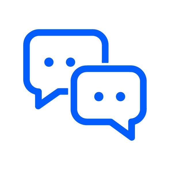 Chat icon for sending a cosplay shoot inquiry