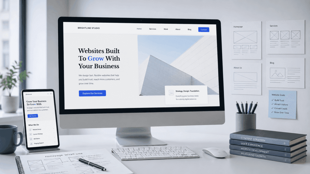 Digital Presence Malaysia | Website, SEO & Support 1 Responsive website design displayed across desktop, laptop, tablet and mobile devices