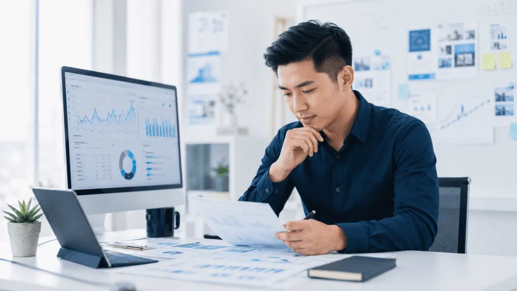 Miura Visual | Malaysia Visual Studio for Brands 30 Miura Visual brand visibility service showing analytics review and content performance planning