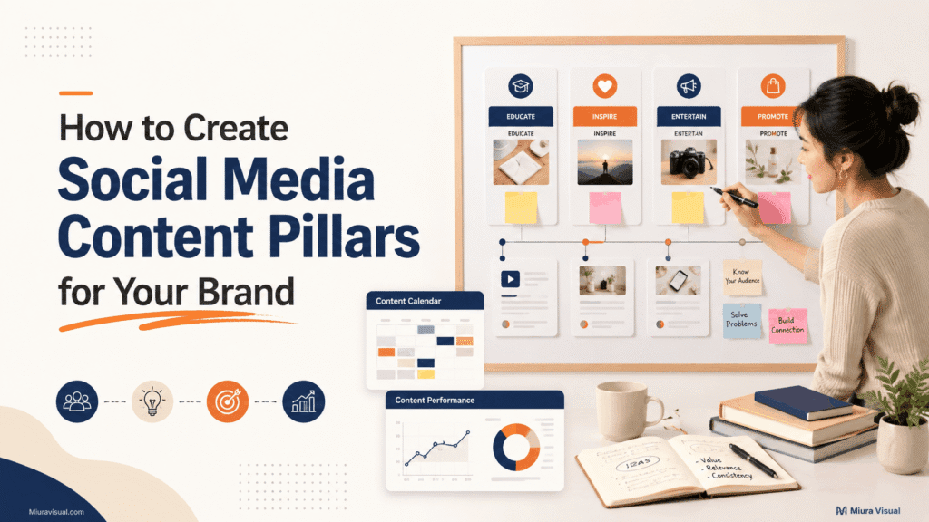How to Create Social Media Content Pillars for Your Brand 1 How to create social media content pillars using a visual planning board and content strategy workflow