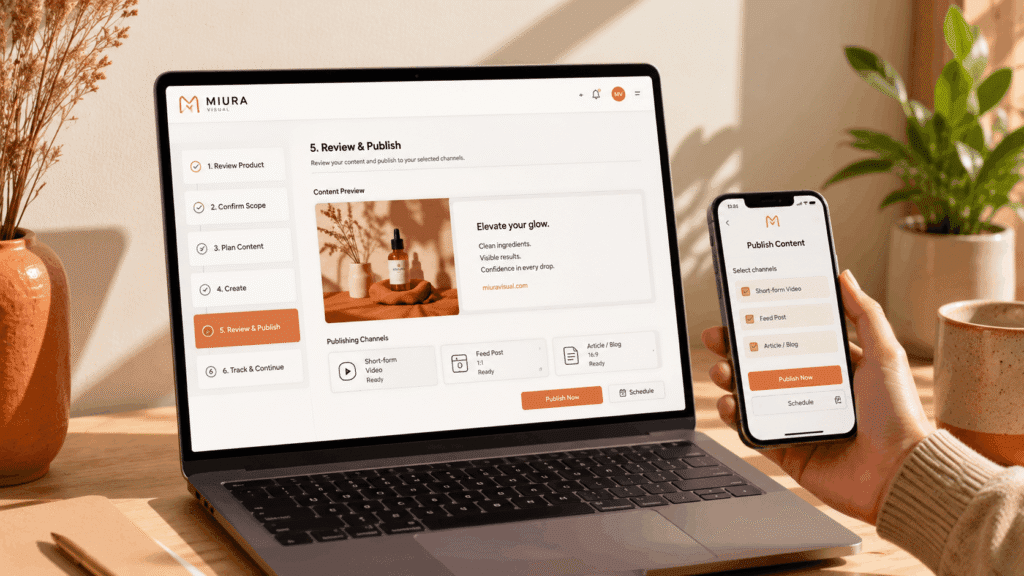 Affiliate & Referral Content Service Malaysia | Miura Visual 39 Affiliate content review and publishing across short-form video, social media and blog channels