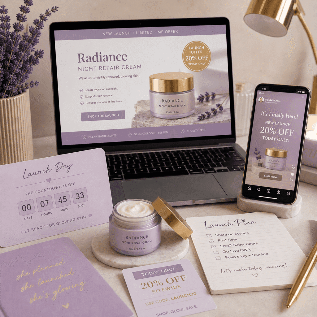 Affiliate & Referral Content Service Malaysia | Miura Visual 8 Affiliate launch and offer content with product promotion, limited-time discount and social media support