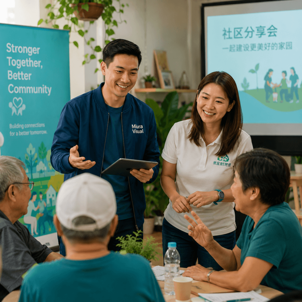 Brand Collaboration & Partnerships Malaysia | Miura Visual 9 Miura Visual and a partner supporting a community sharing event in Malaysia