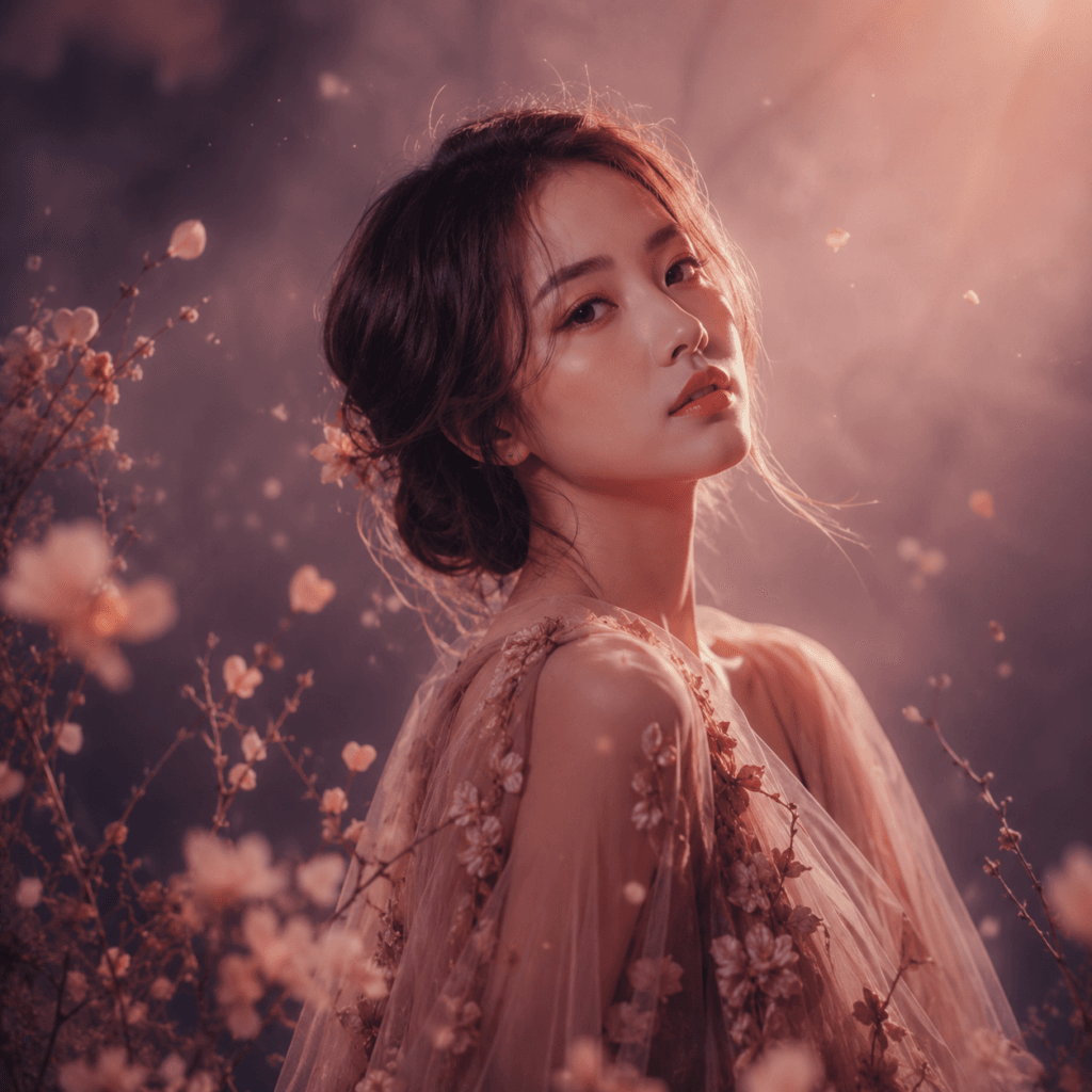 Photo Retouching Malaysia | Creative Editing & Compositing 8 Creative photo editing of a Malaysian Chinese portrait with cinematic lighting and atmospheric effects