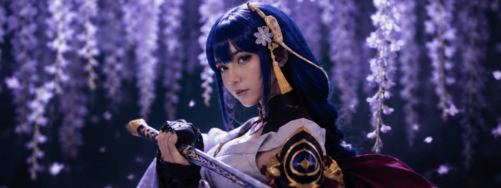Cosplay portrait representing D.Creator Project photography with Miura Visual creative retouching