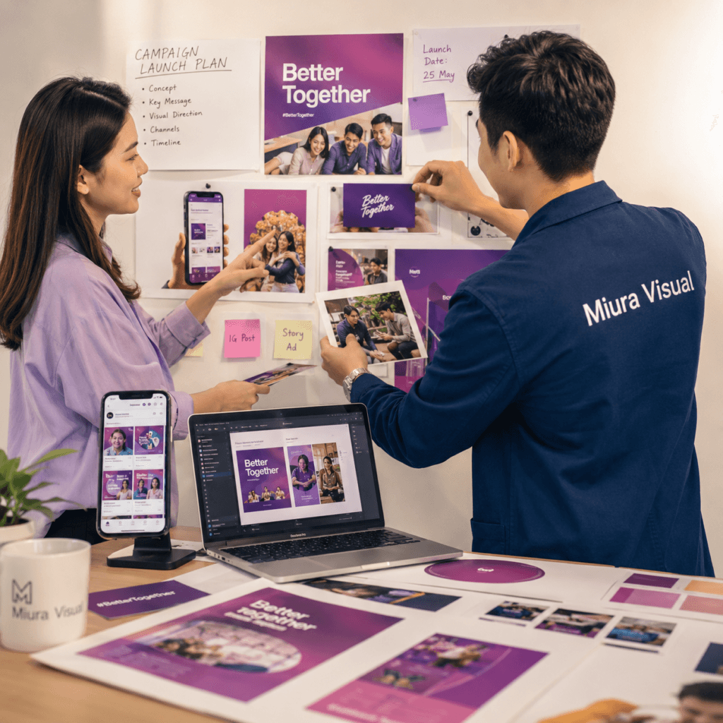 Brand Collaboration & Partnerships Malaysia | Miura Visual 7 Miura Visual and a partner developing a joint brand campaign in Malaysia