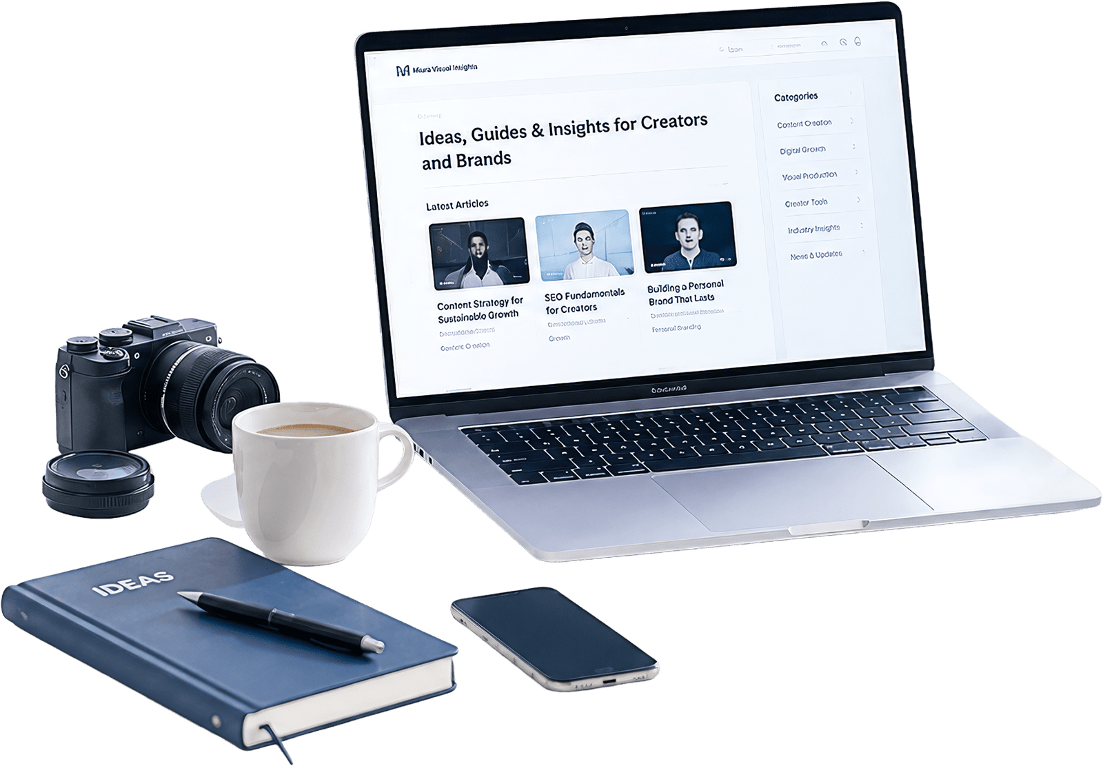 Miura Visual Insights | Content, SEO & Creator Growth 1 Miura Visual Insights workspace featuring content creation, SEO, digital growth and creator tools