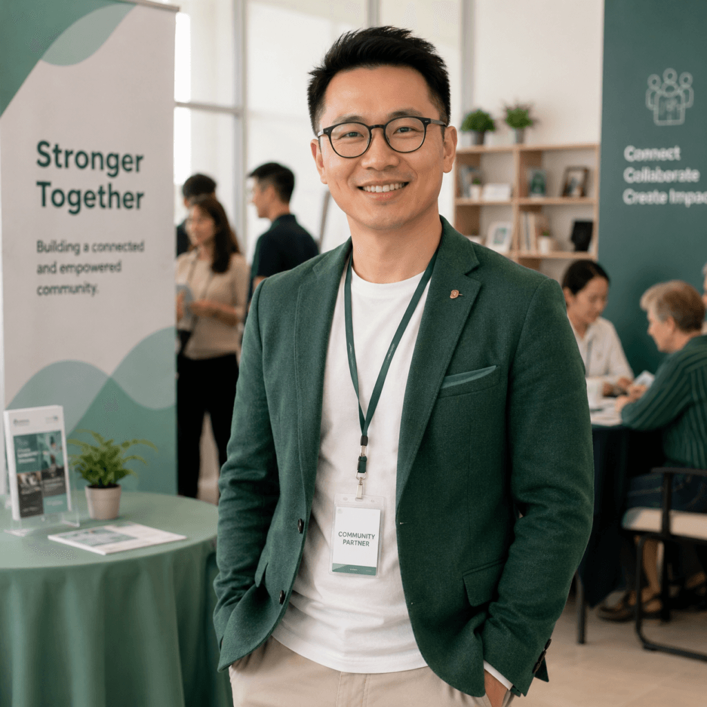 Brand Collaboration & Partnerships Malaysia | Miura Visual 46 Community organisation representative smiling in a community event space in Malaysia