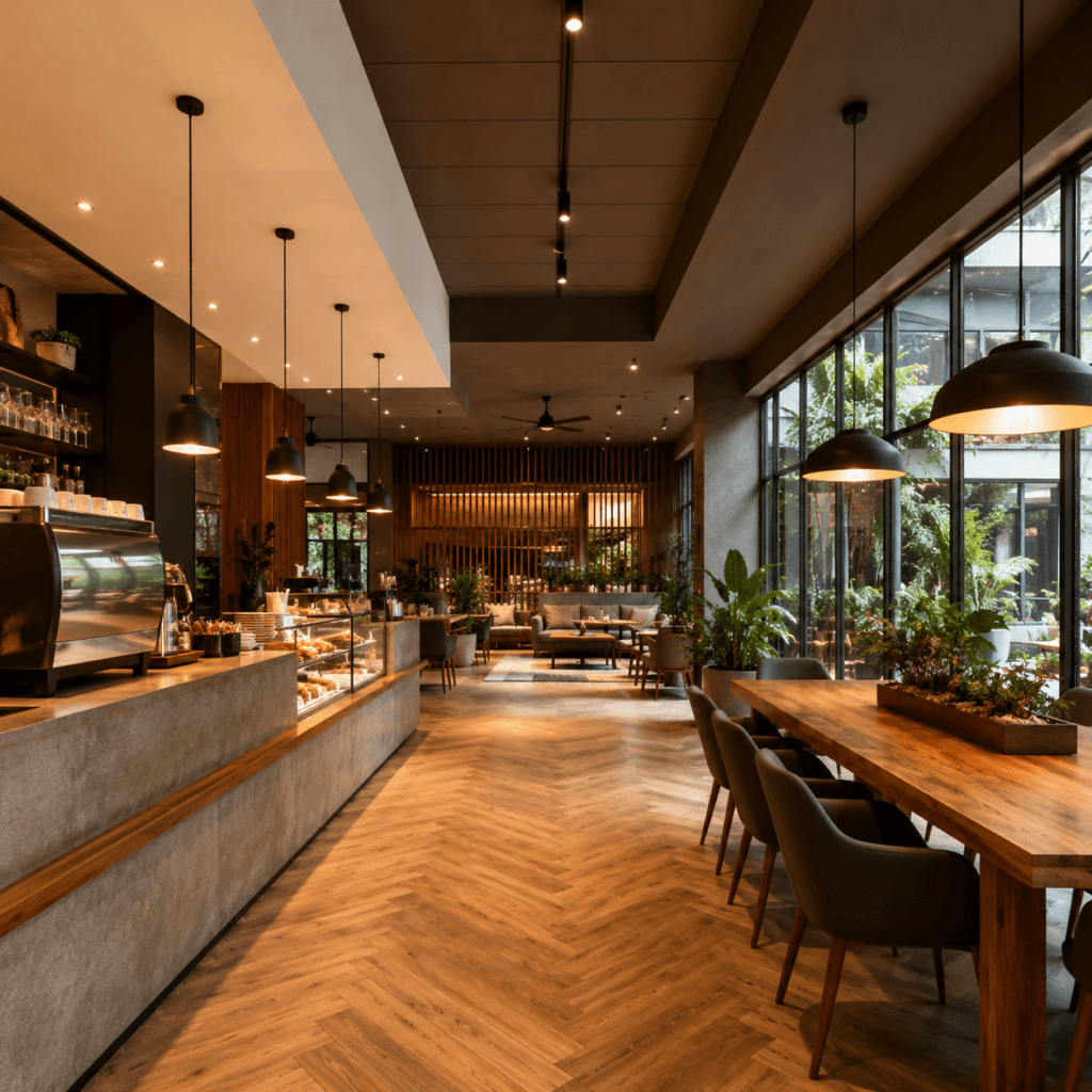 Photography Services Malaysia | Business, Product & Event 8 Warm modern café interior photographed with natural light and clean composition