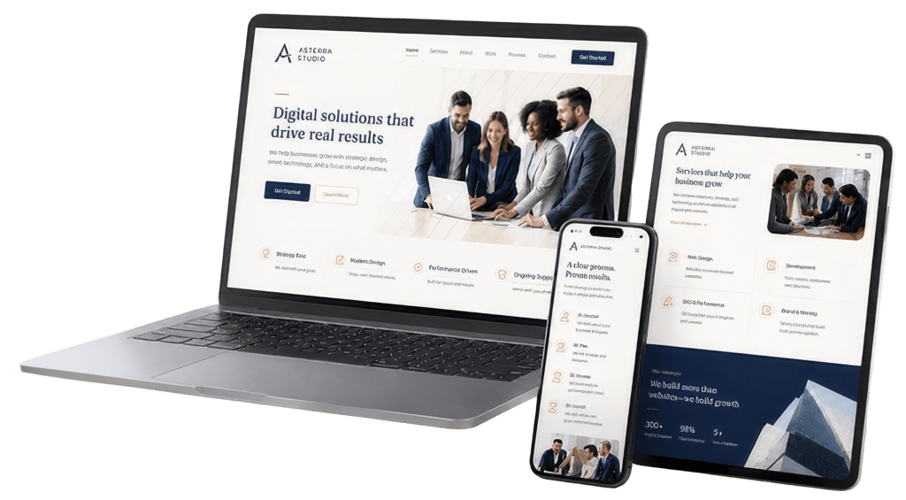 Landing Page Design Malaysia for Businesses | Miura Visual 1 responsive landing page design device mockup mobile tablet ver | Miura Visual