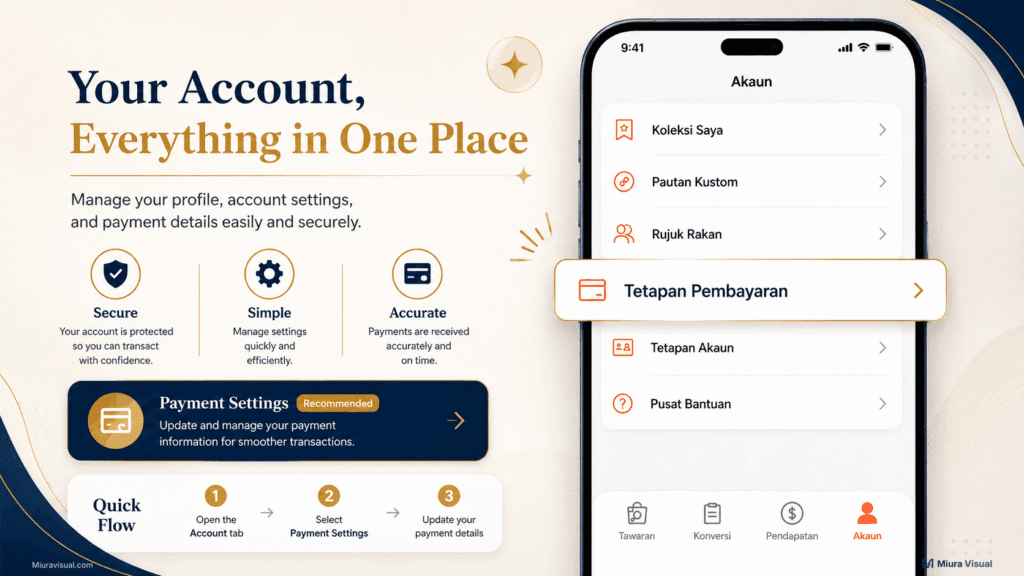 Why Is My Shopee Affiliate Payment Setting Pending Review? 8 Shopee Affiliate Account menu showing the Payment Settings option