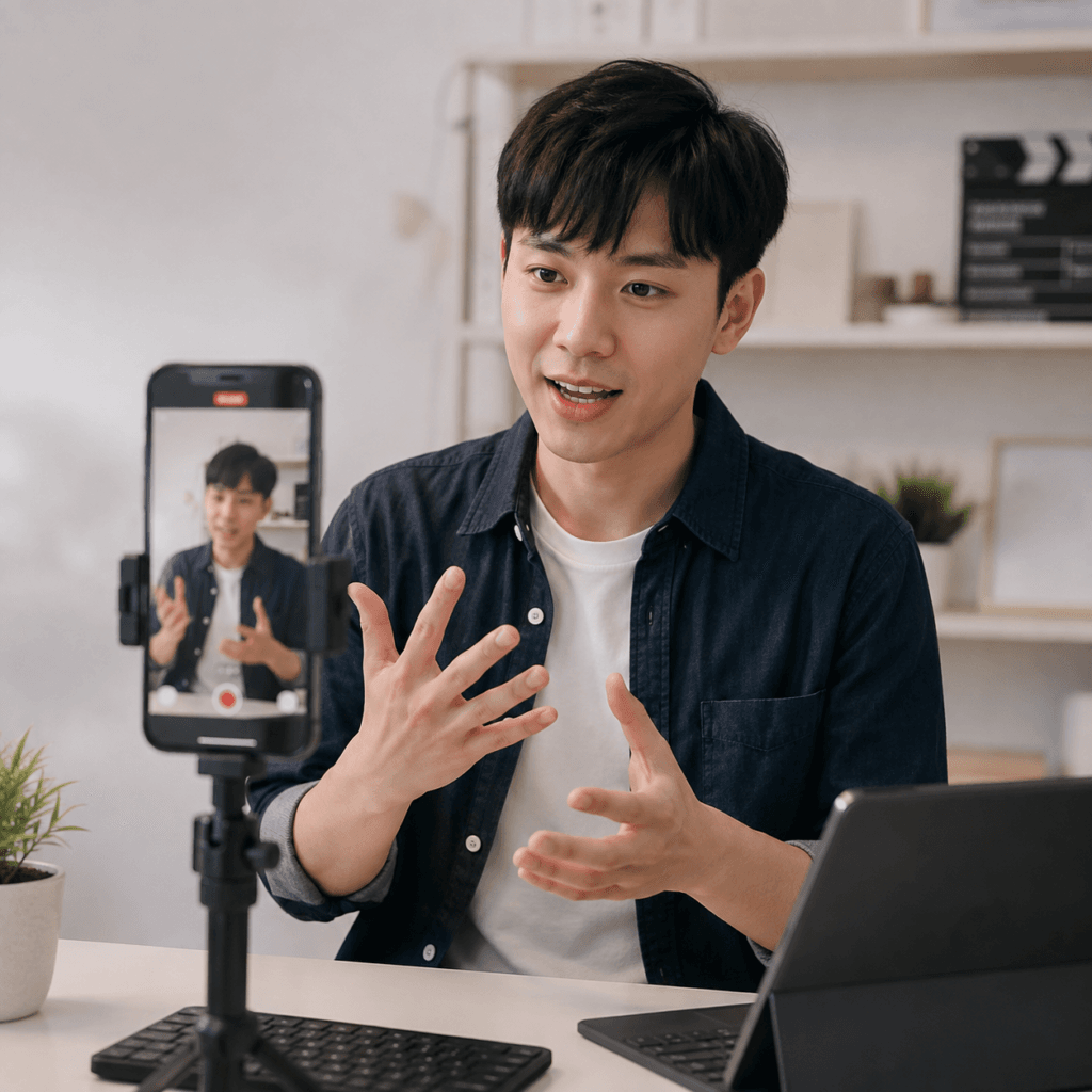 Video Editing Services Malaysia | Social & Short-Form Videos 5 Talking head video editing setup with captions, transcript, pacing and audio controls