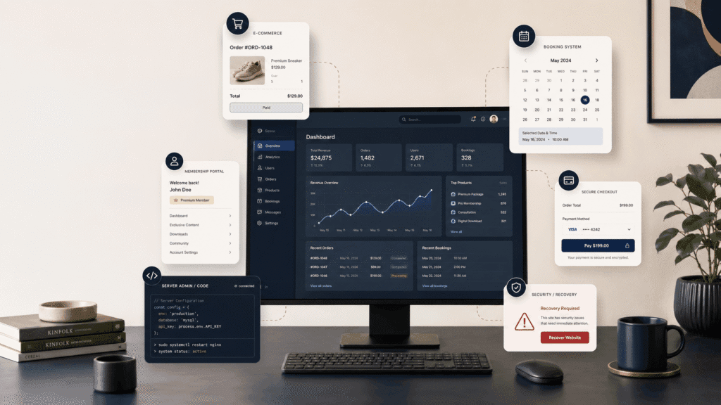WordPress Website Maintenance Malaysia | Miura Visual 45 Unsupported website types including e-commerce, booking systems, membership portals, custom coding and website recovery
